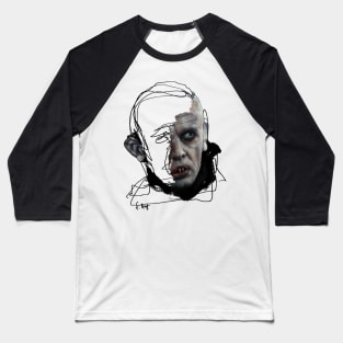 Nosferatu | Horror Monster Vampire Portrait | Unfinished Business Collection | Painting Baseball T-Shirt